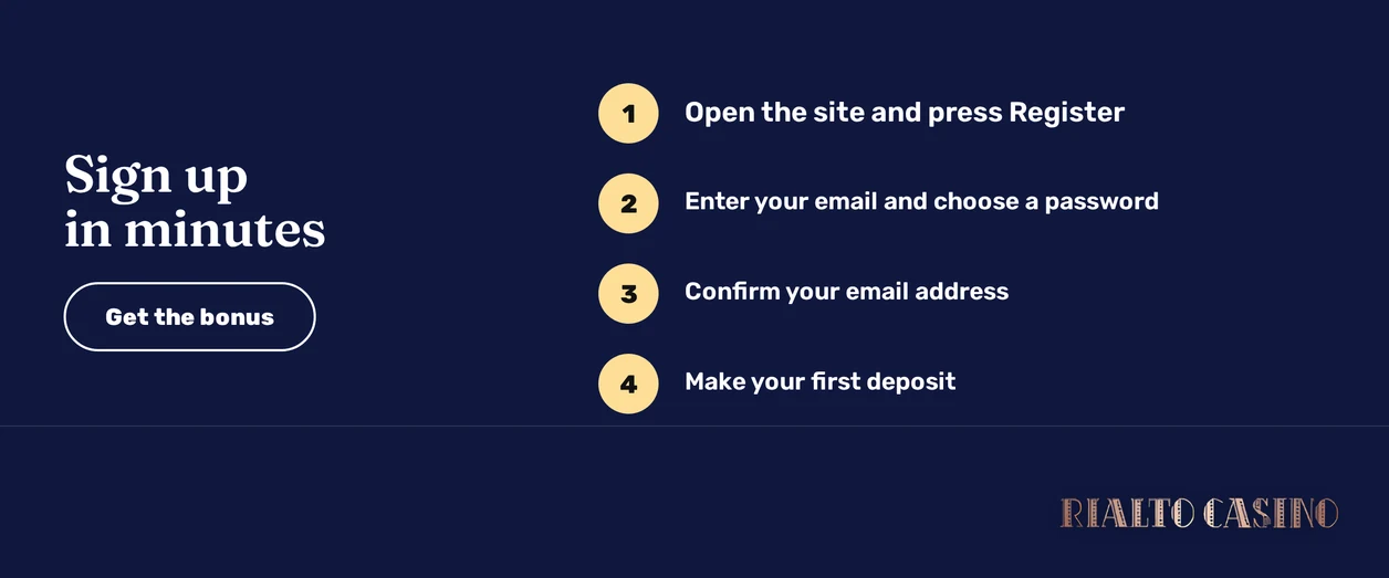 Register at Rialto Casino
