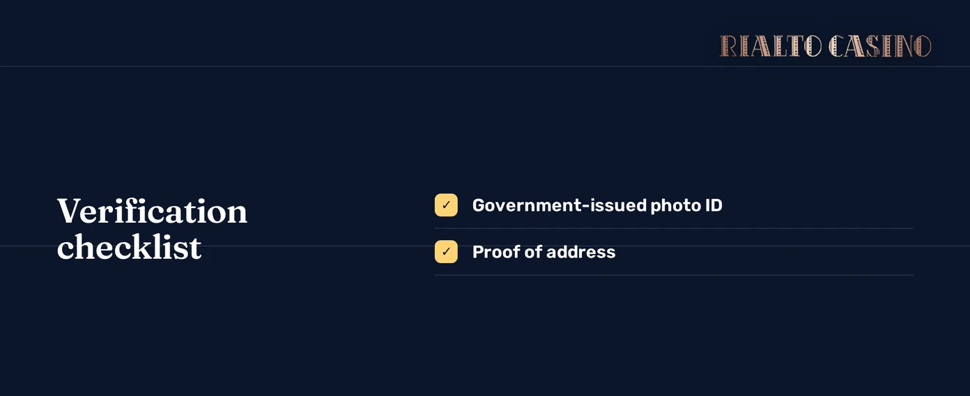 Prepare your verification documents